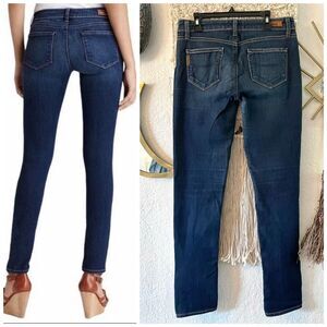 PAIGE Skyline Skinny Blue Jeans Women's Stretch Denim Jeans Size 26 Mid Rise
